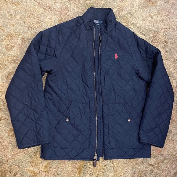Polo by Ralph Lauren boy’s navy Quilted Jacket - Picture 1 of 6